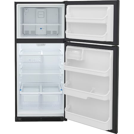 Frigidaire Frigidaire 20.5 Cu. Ft. Top Freezer Refrigerator in Black with Auto-Defrost and Reversible Door FRTD2021AB